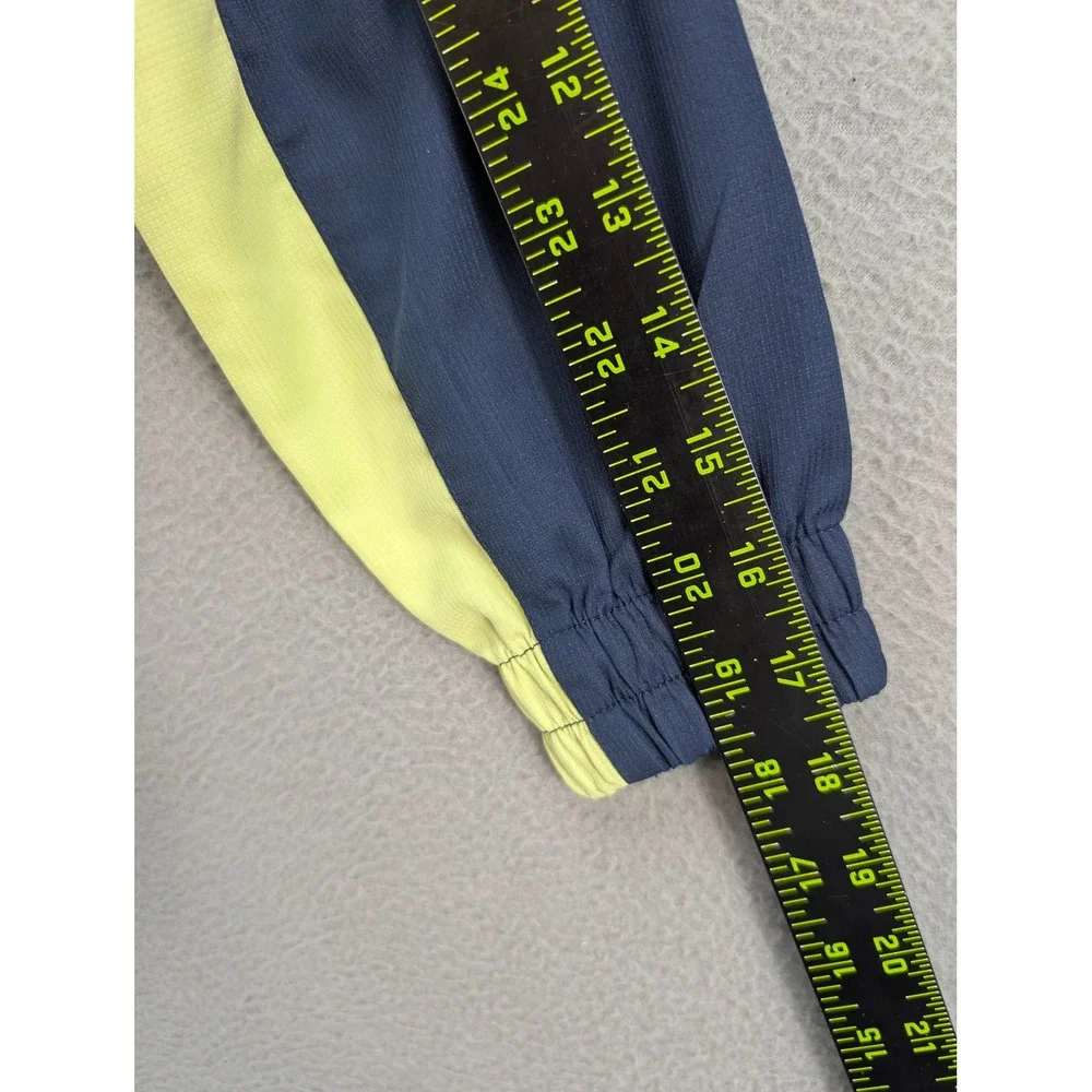 Tommy Bahama Boys Windbreaker Colorblock Hooded Jacket Size M 7/8 Navy Teal
